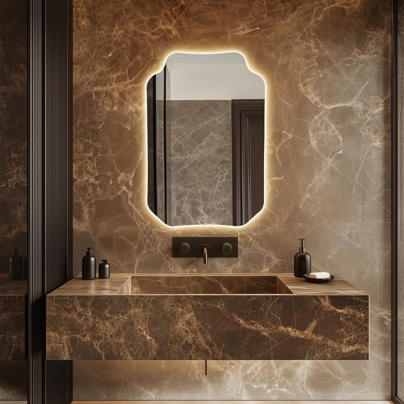 Miroir lumineux LED esthétique