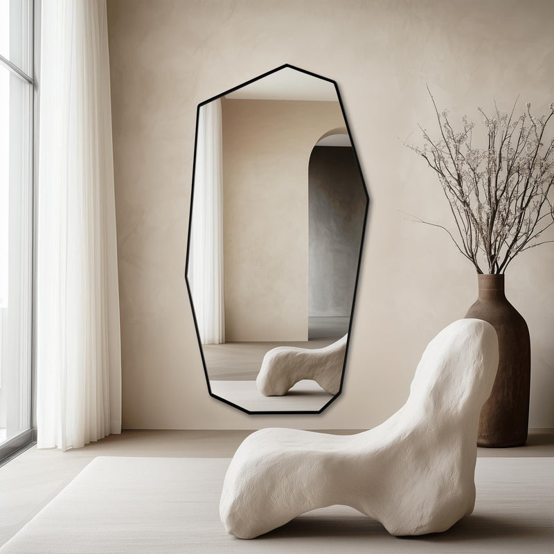 Miroir moderne Aurora sur toute la longueur