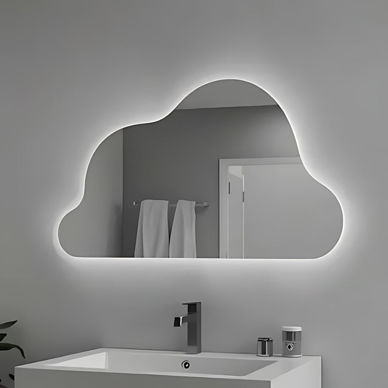 Miroir nuage LED pour lavabo