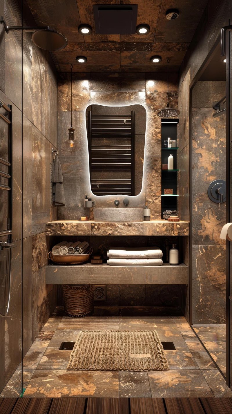 miroir de salle de bain à LED