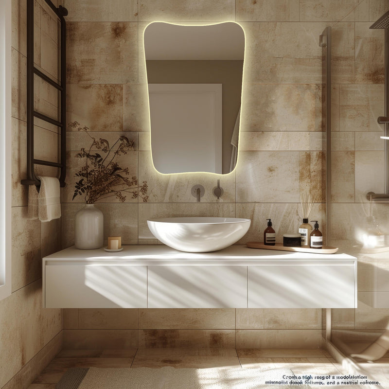 miroir de salle de bain à LED