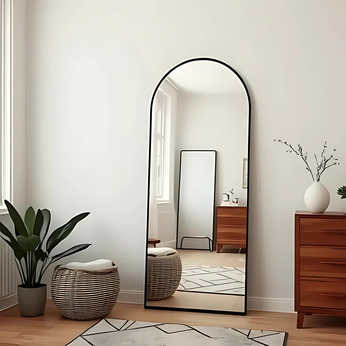 Miroir mural esthétique sur pied