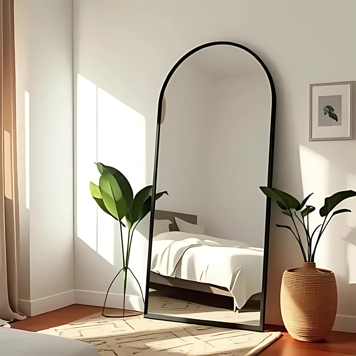 Miroir mural esthétique sur pied