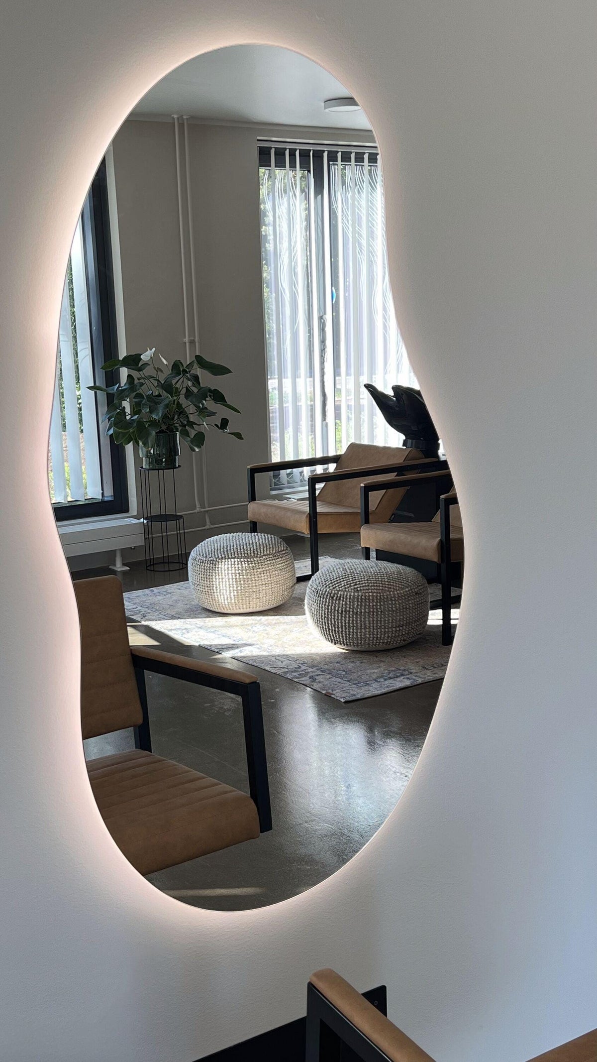 Miroir LED asymétrique