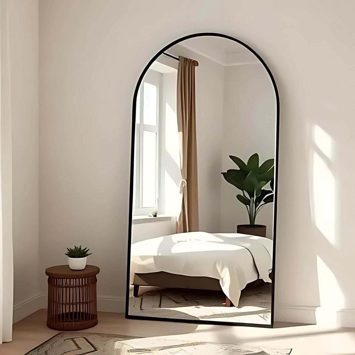 Miroir mural esthétique sur pied