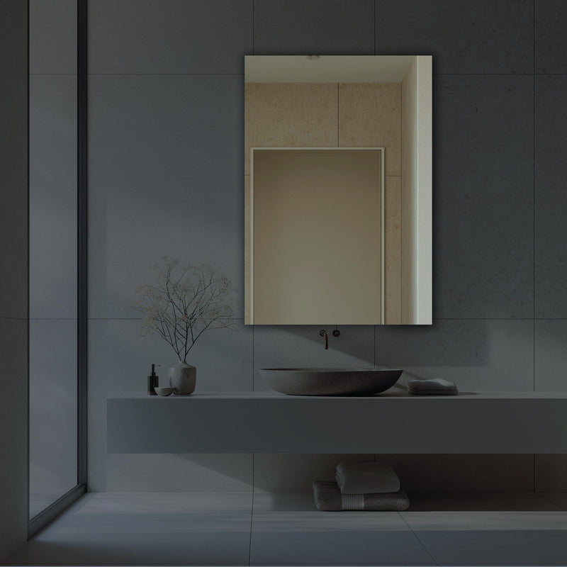 Miroir mural rectangulaire rétro-éclairé