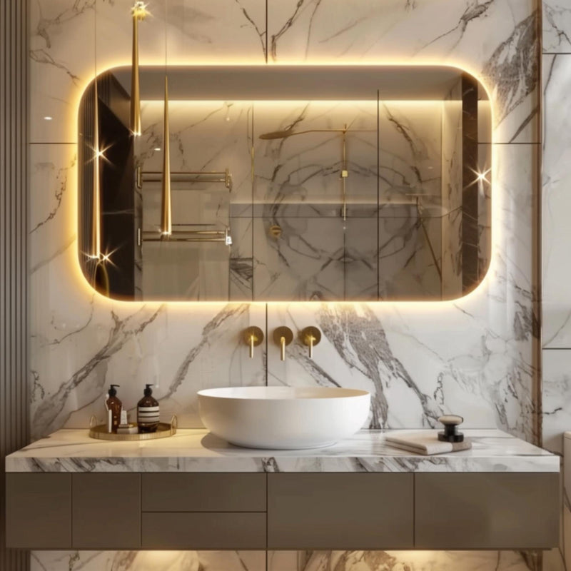 Miroir LED rectangulaire