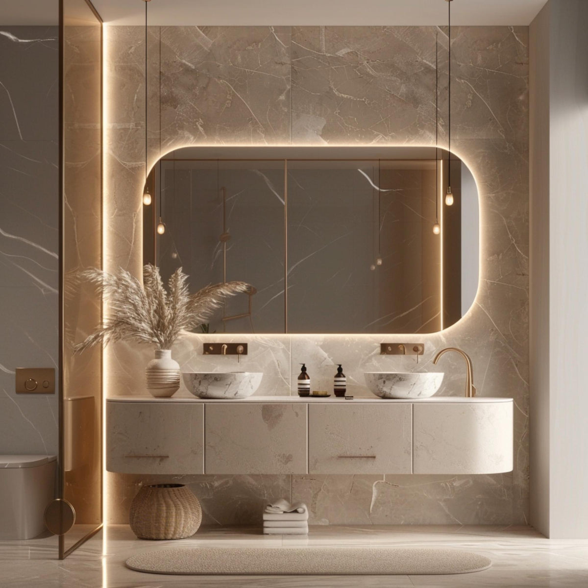 Miroir LED rectangulaire