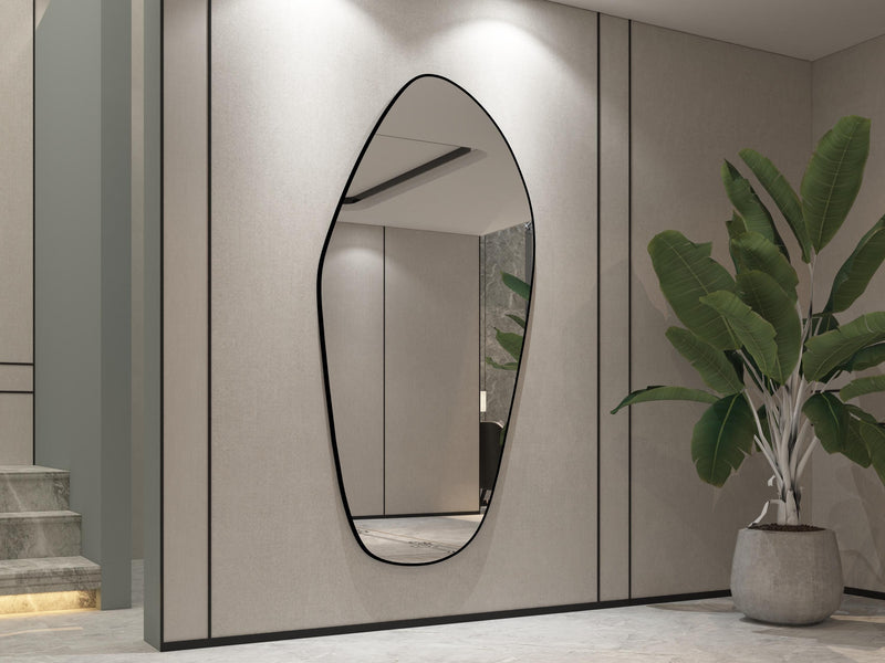 Grands miroirs muraux asymétriques irréguliers