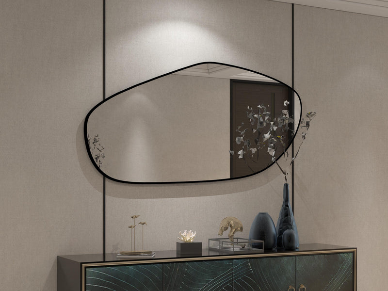 Grands miroirs muraux asymétriques irréguliers