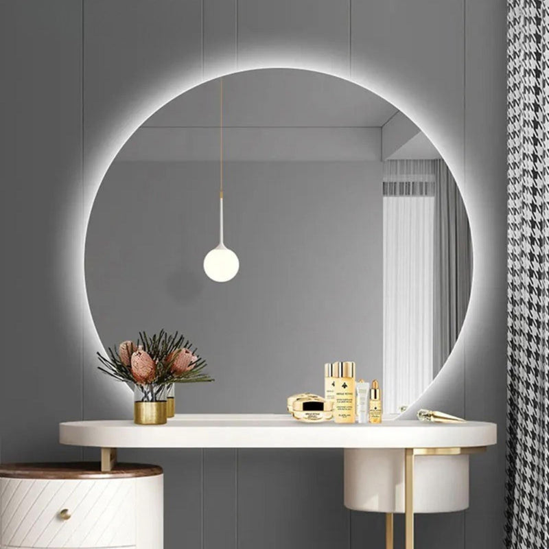 Miroir LED demi-cercle