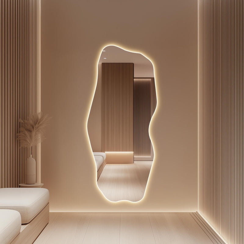 Miroir mural contemporain pleine longueur