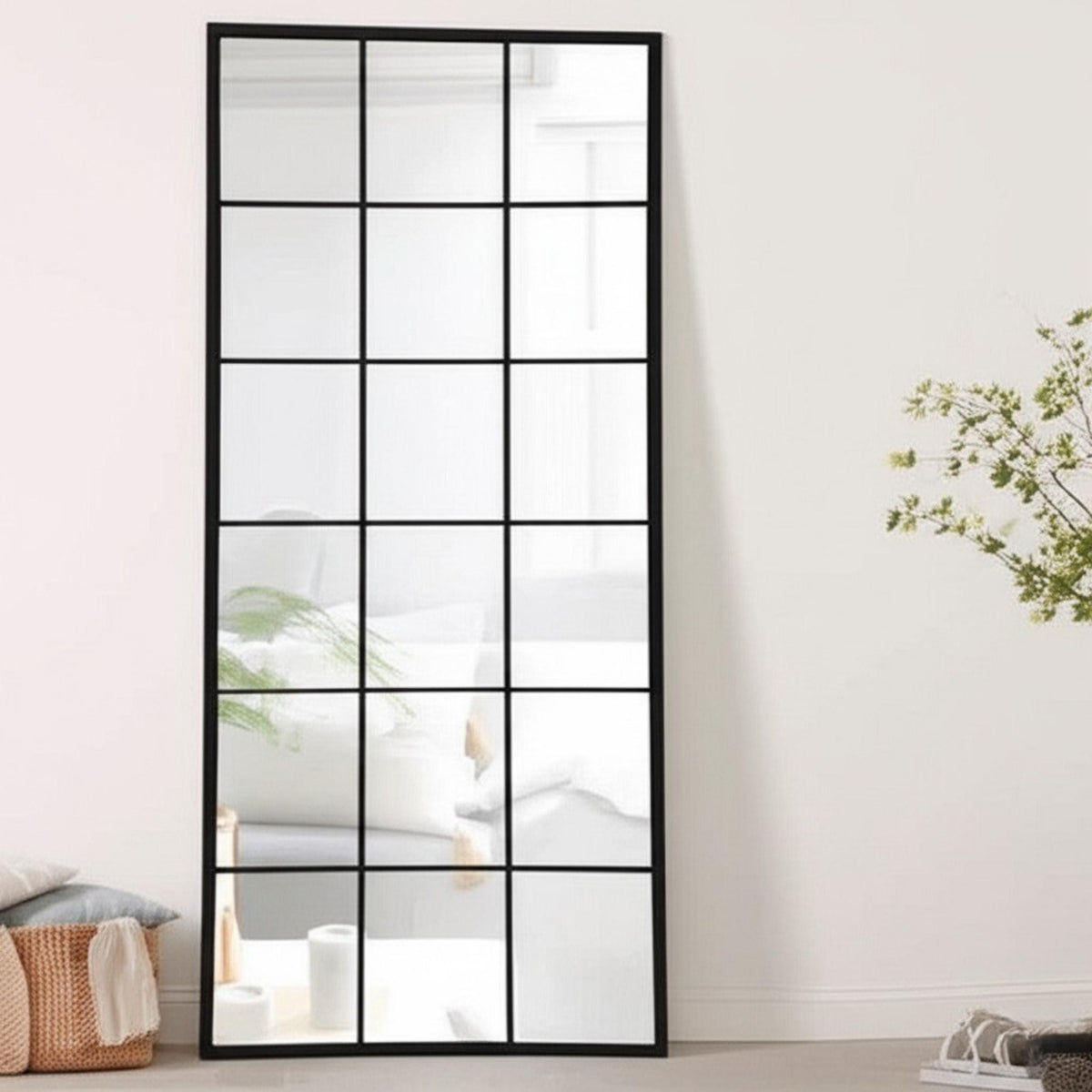 Miroir pour fenêtre arqué sur toute la longueur