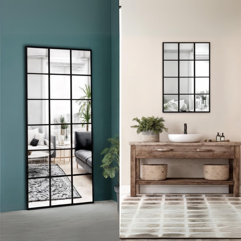 Miroir pour fenêtre arqué sur toute la longueur