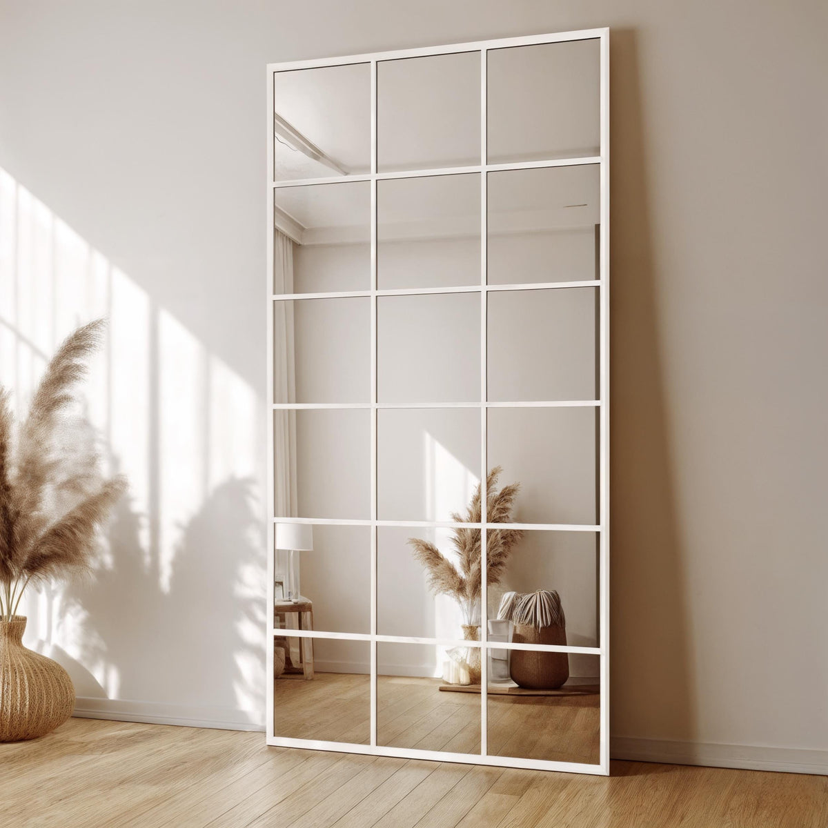Miroir pour fenêtre arqué sur toute la longueur