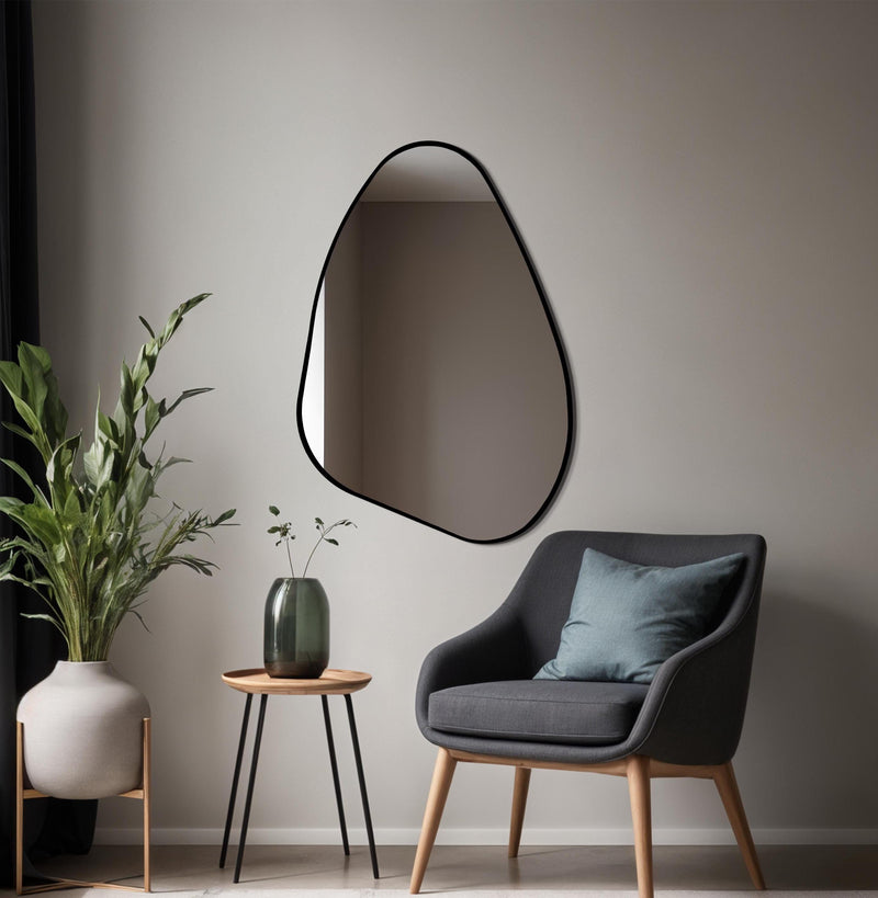 Miroir mural moderne à bords fins