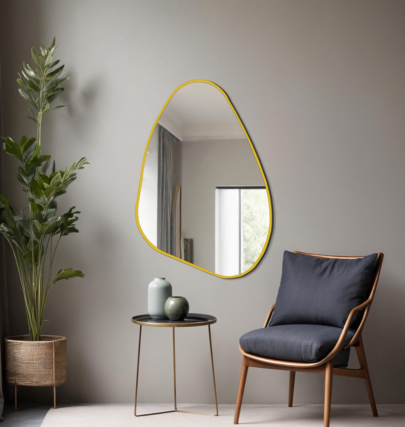 Miroir mural moderne à bords fins