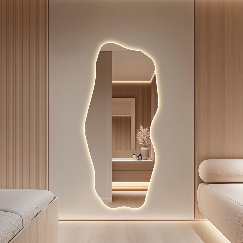 Miroir mural contemporain pleine longueur