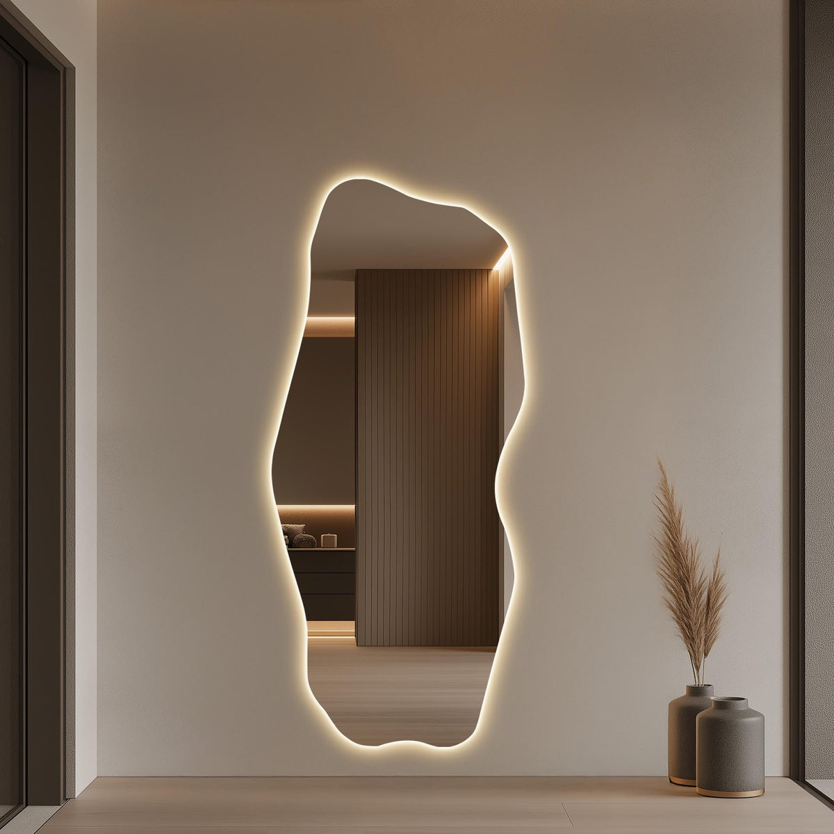 Miroir mural contemporain pleine longueur