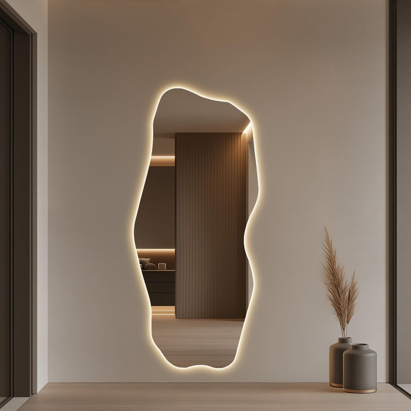 Miroir mural contemporain pleine longueur