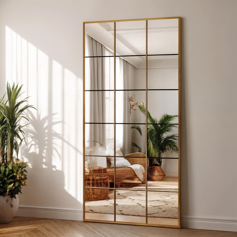 Miroir pour fenêtre arqué sur toute la longueur