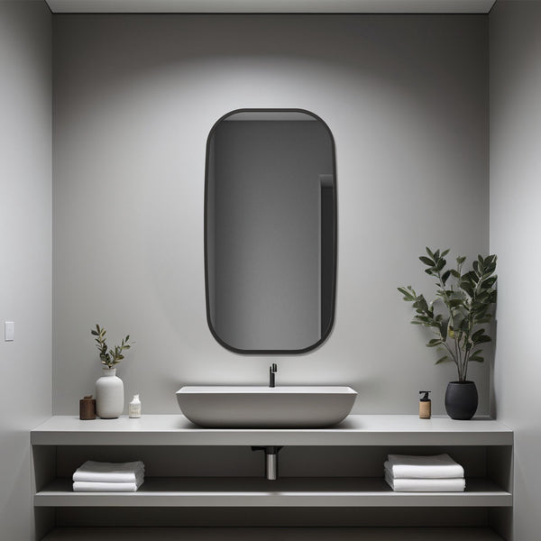 Miroir fin avec cadre - Rectangulaire