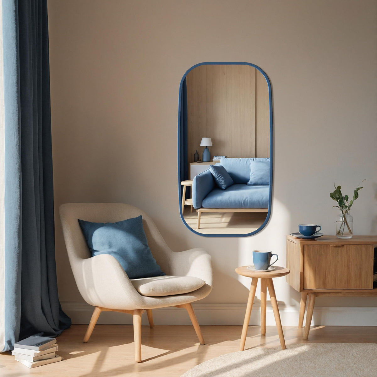 Miroir fin avec cadre - Rectangulaire