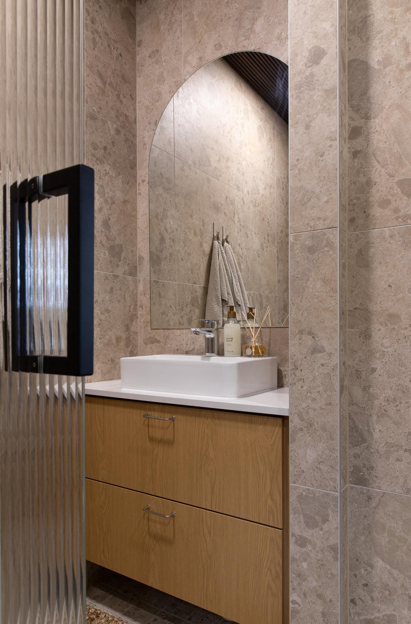 Miroir pour sol en arche moderne