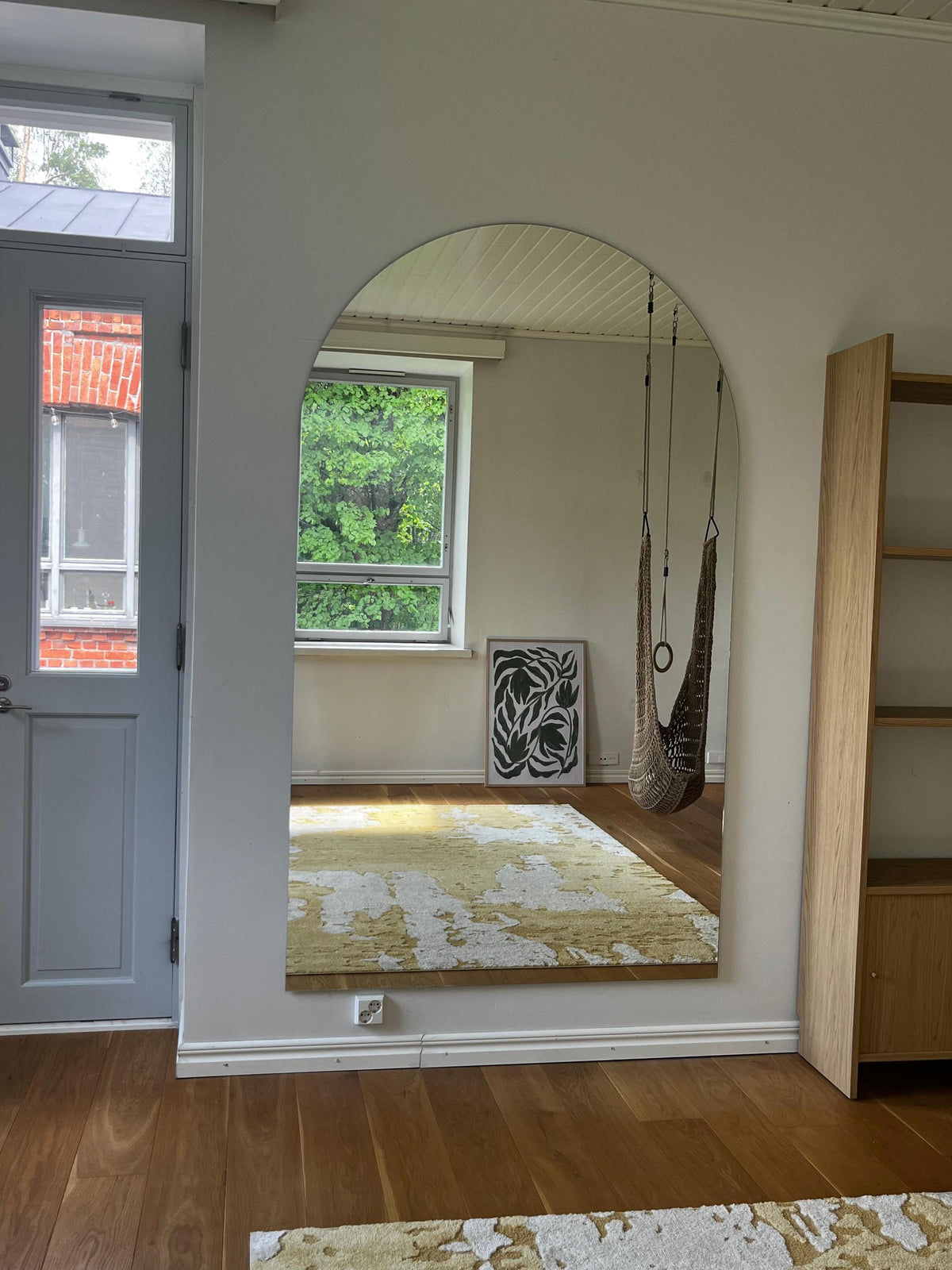 Miroir pour sol en arche moderne