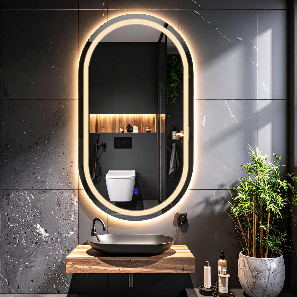 miroir de salle de bain mural Serava