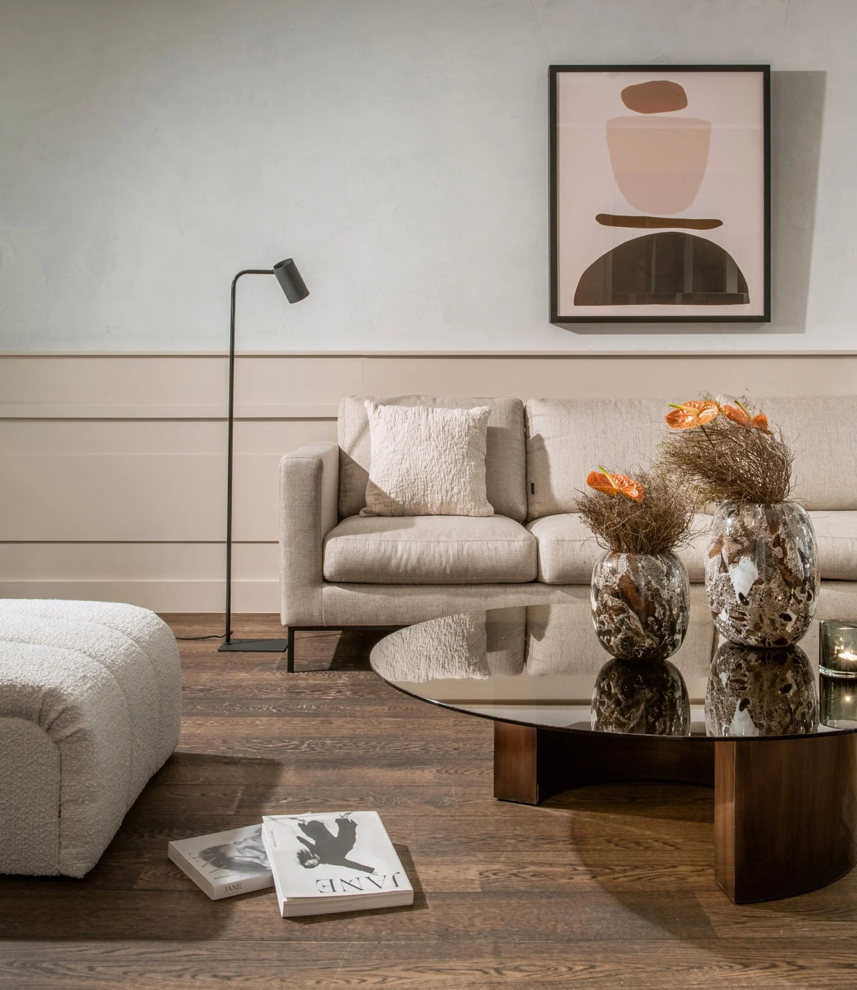 Table basse en verre Guna