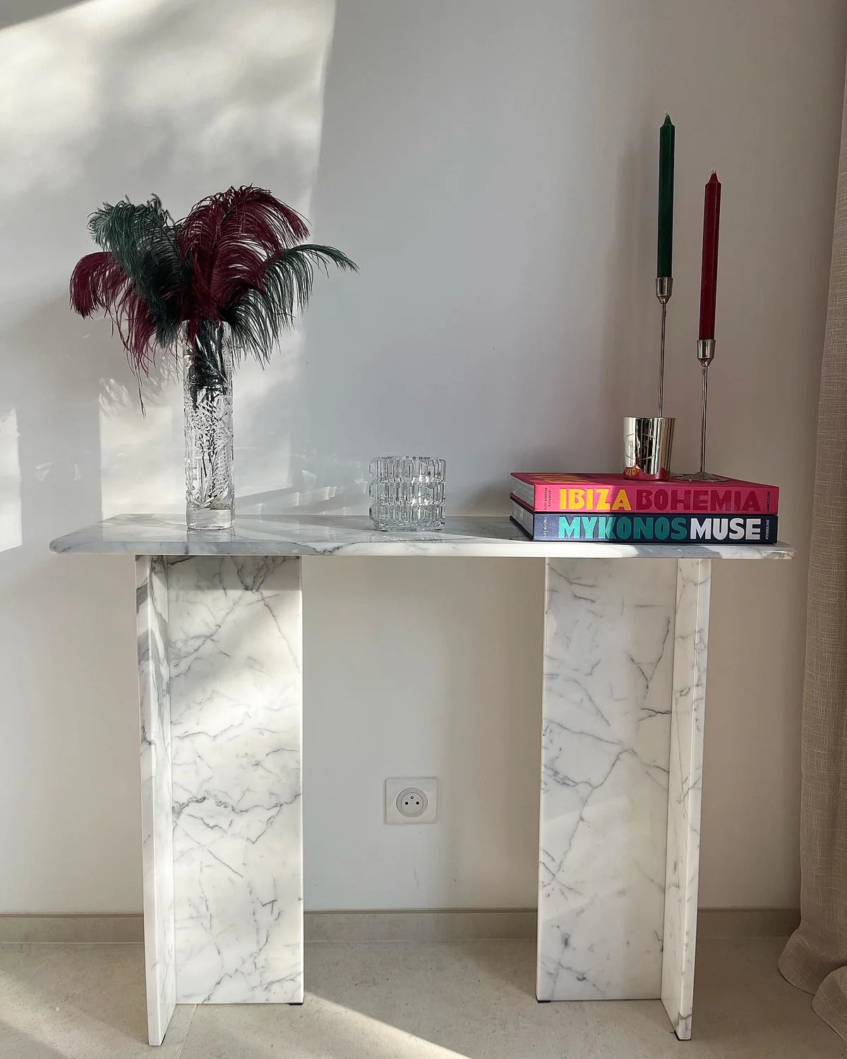 Console signature x 100% Marbre