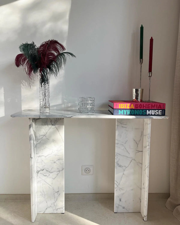 Console signature x 100% Marbre