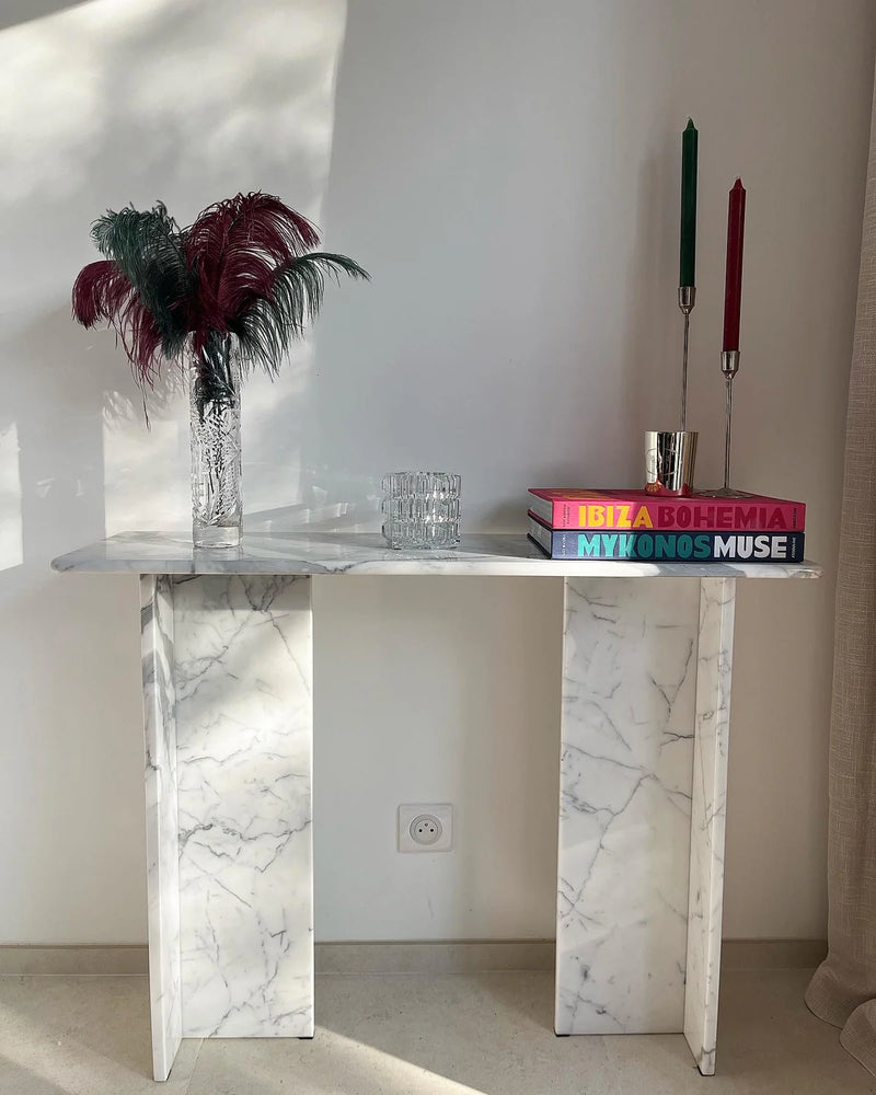 Console signature x 100% Marbre