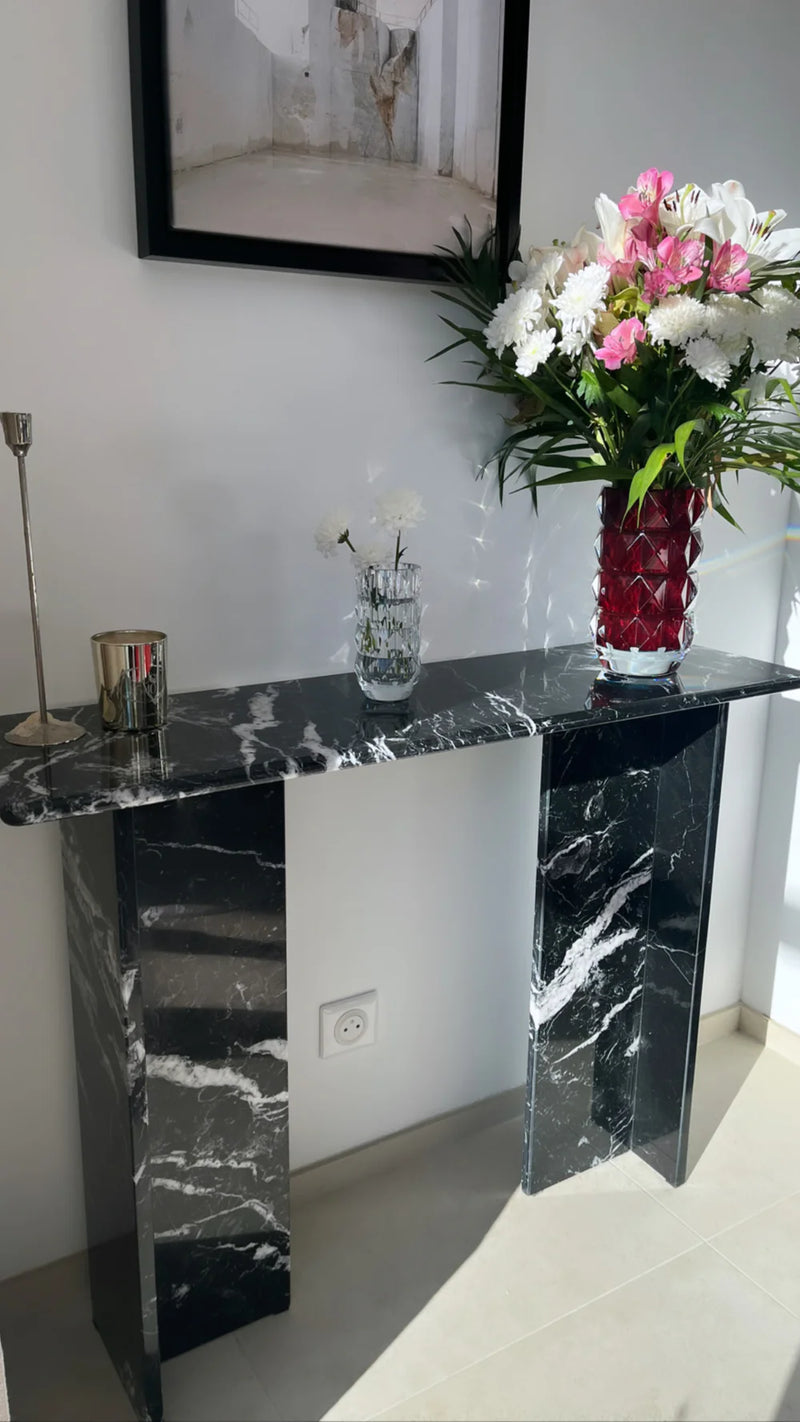 Console signature x 100% Marbre