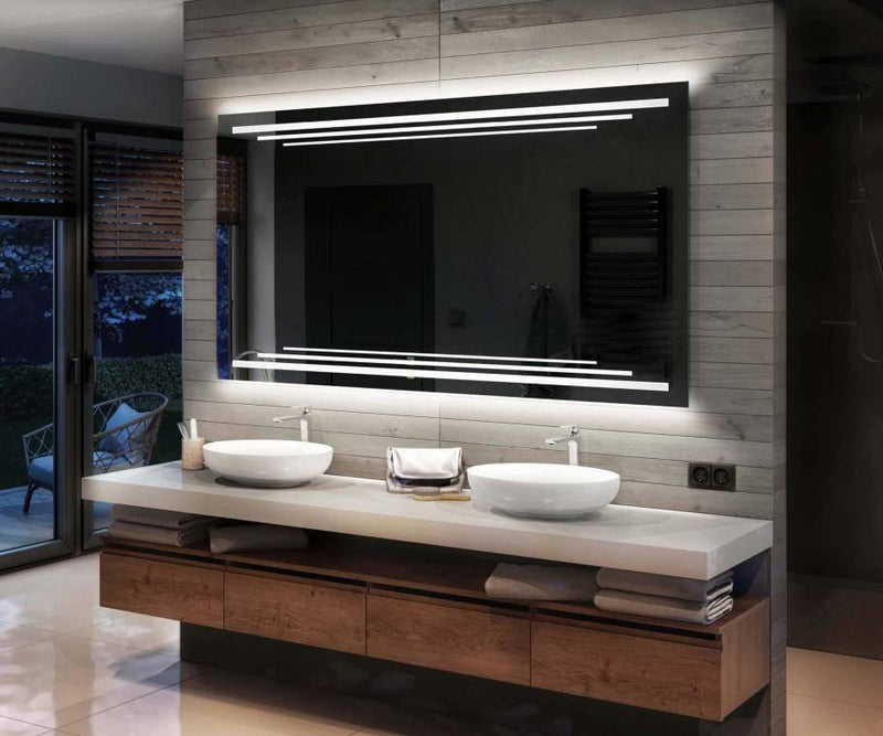 Miroir de salle de bain avec LED – Burma
