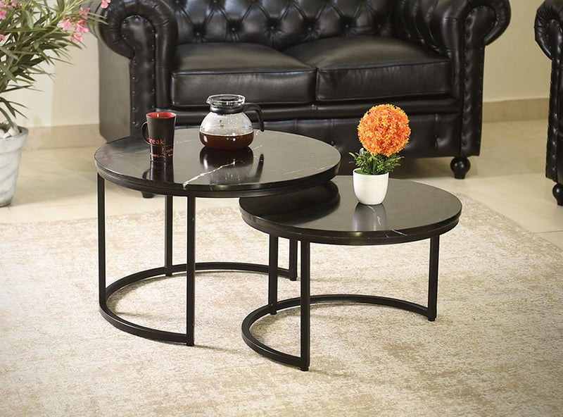 Duo de Tables Basses – Marbre