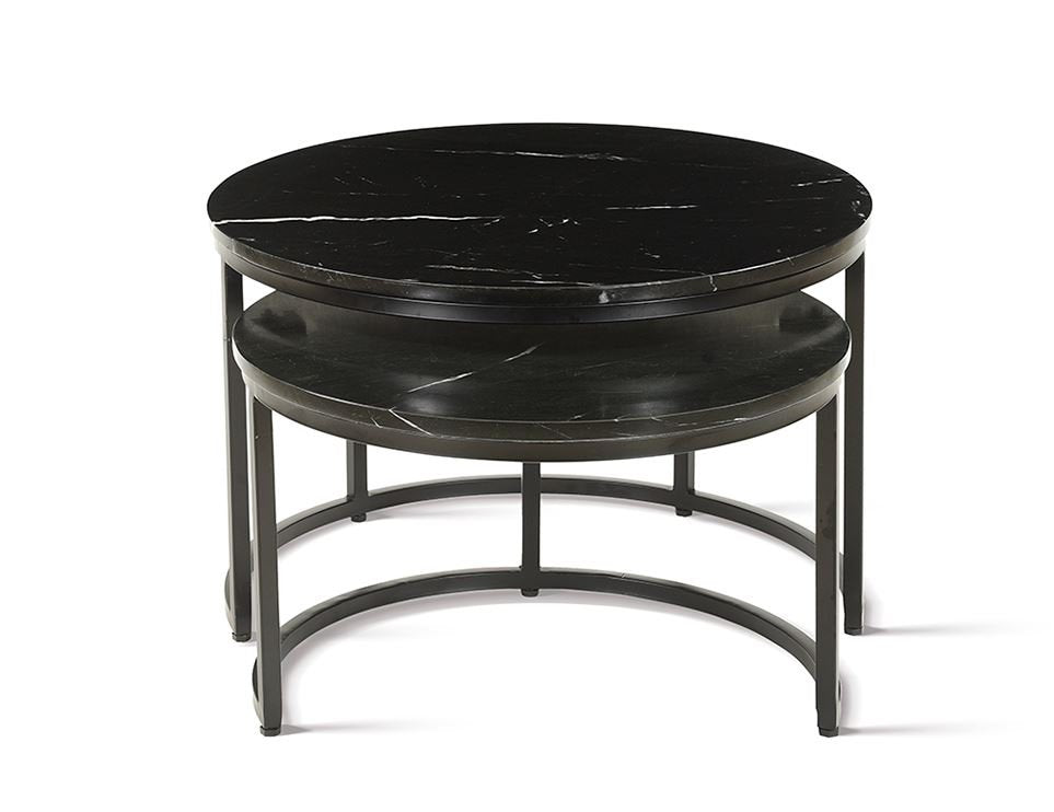 Duo de Tables Basses – Marbre
