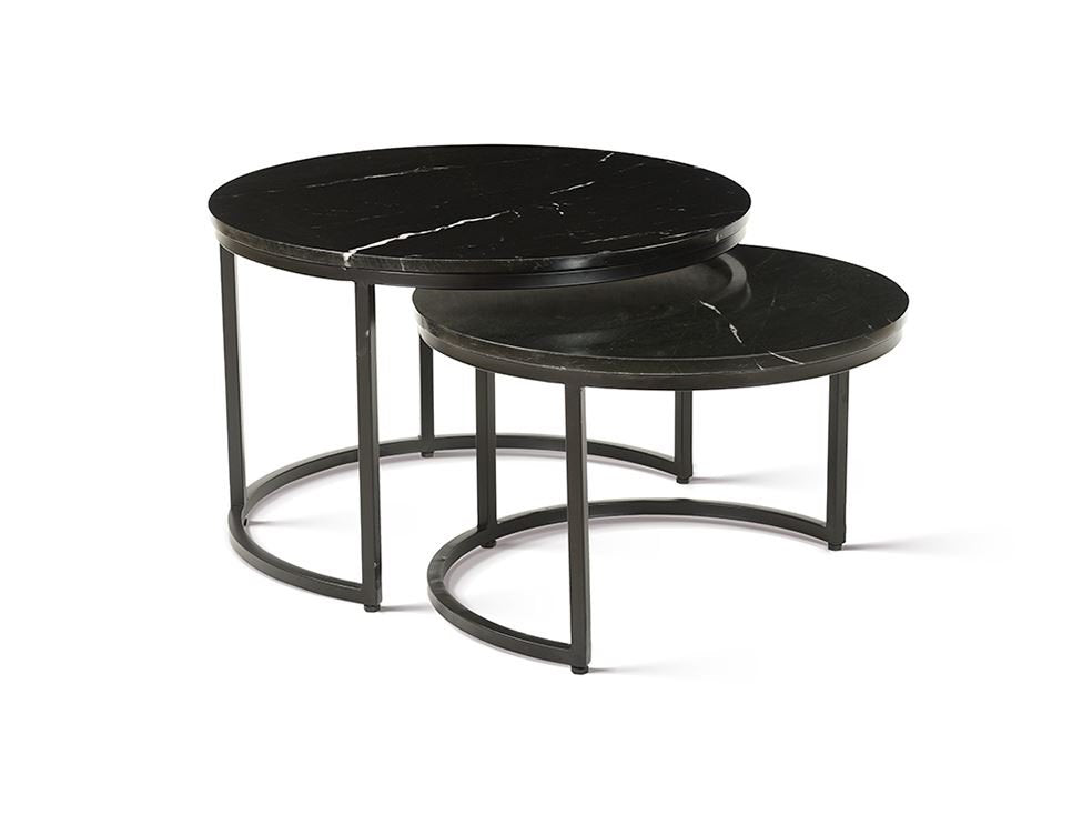 Duo de Tables Basses – Marbre
