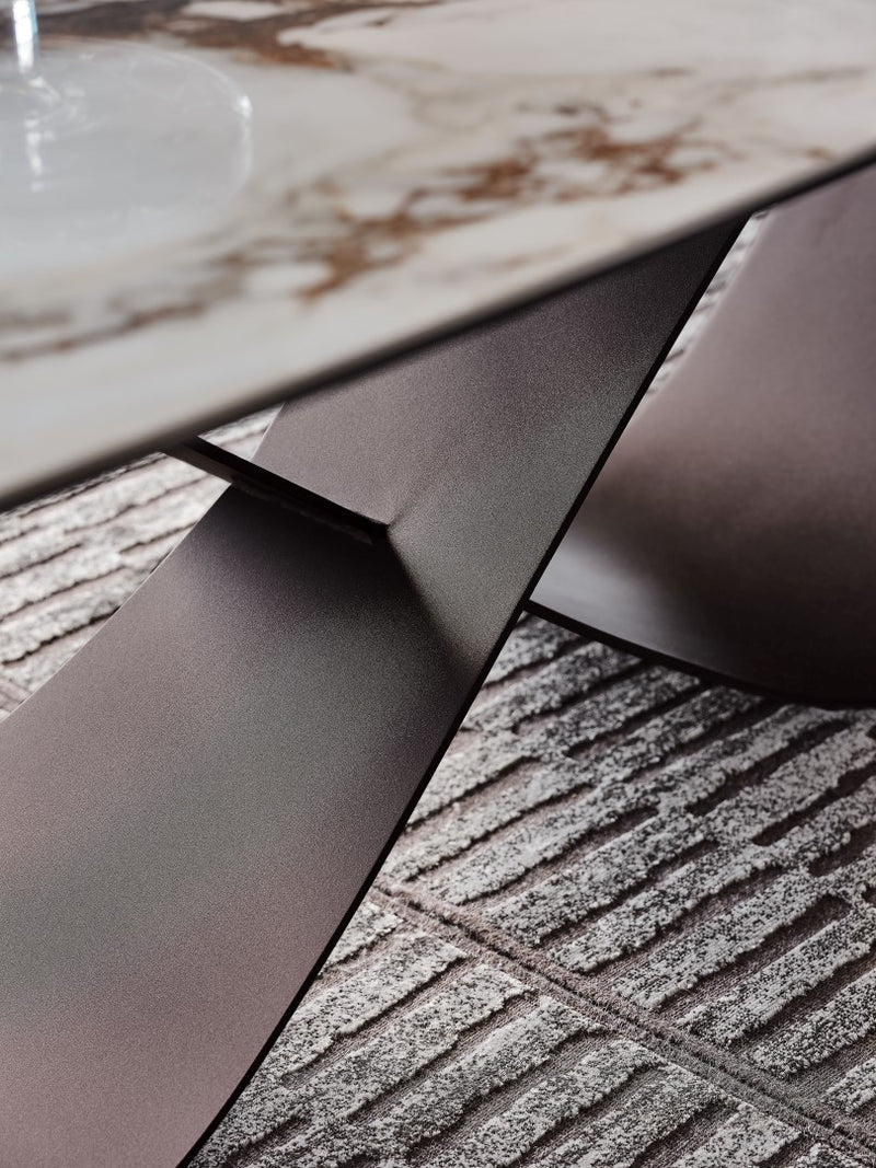 Table en porcelaine papillon