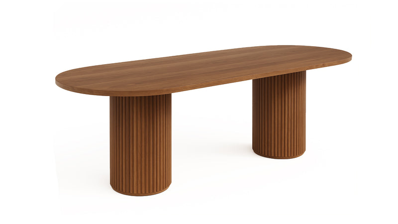 TABLE À MANGER  OVALE EN BOIS