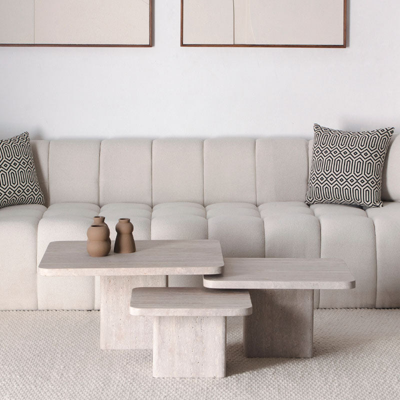 Le trio de tables basses 100% Marbre