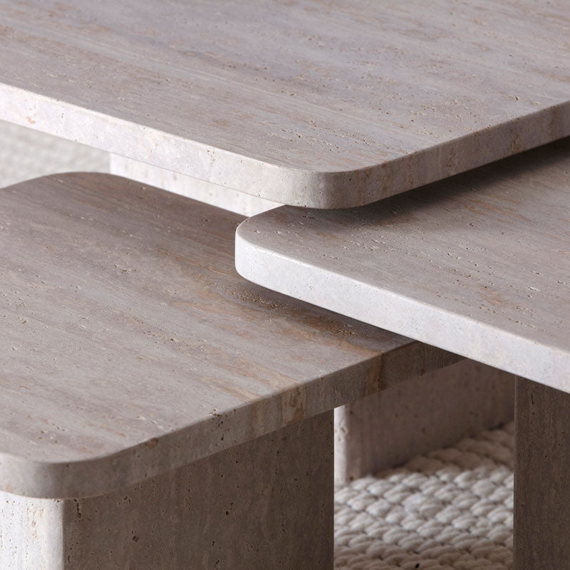 Le trio de tables basses 100% Marbre